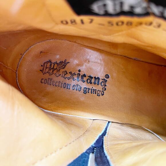 Old Gringo Mexicana Metallic Star Studded Western Cowgirl Ankle Boot size 7.5 - Picture 12 of 12